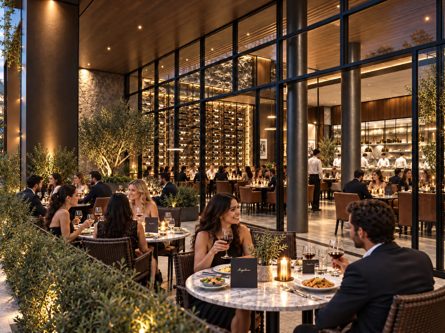Concept rendering of Suite B5: dinner on the terrace
